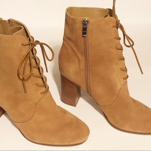Marc Fisher lace up suede boot